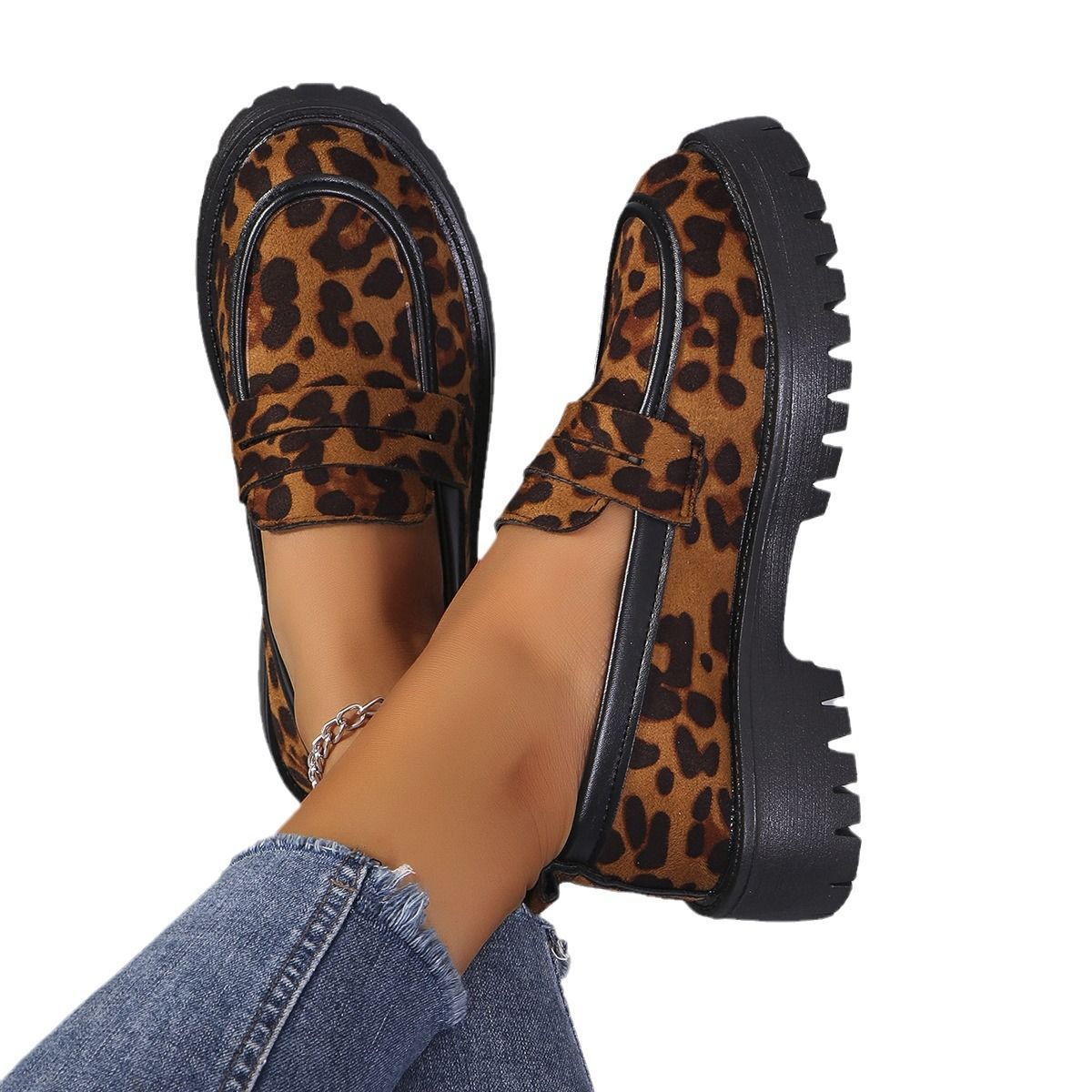 Single Layer Shoes British Style Temperament Wild