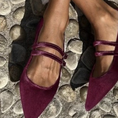 Pointed Lolita Low Heel Chunky Heel Buckle Plus Size Women's Fashion Shallow Mouth List