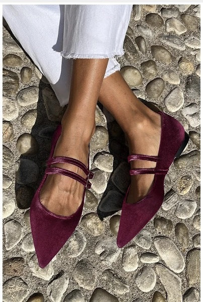 Pointed Lolita Low Heel Chunky Heel Buckle Plus Size Women's Fashion Shallow Mouth List