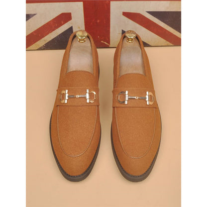 Leather Shoes Men's Casual Suede Shoes Fashion Korean Style Pointed Toe