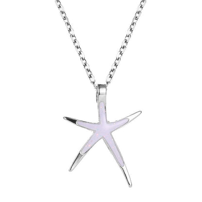 European And American New Starfish Pendant Fashion Simple Cute Starfish Women's Necklace