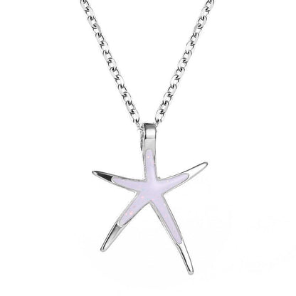 European And American New Starfish Pendant Fashion Simple Cute Starfish Women's Necklace