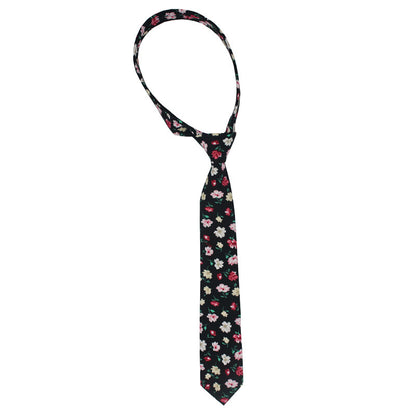Men's Suit Printed Cotton Pocket Handkerchief With Floral Patterns, Fashionable And Casual Printed Tie