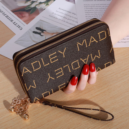 Women's Hand Holding Casual Double Zip Large-capacity Wallet