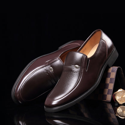 Classic Soft Leather Men's Leather Shoes Business Casual Breathable