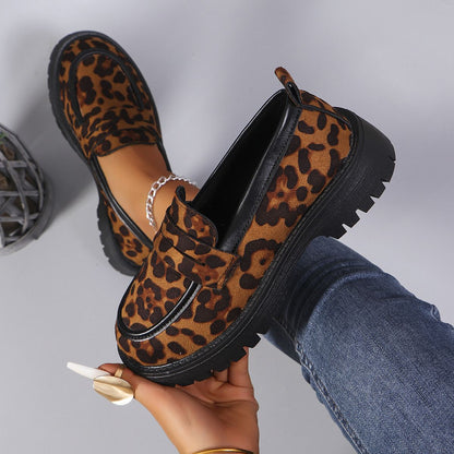 Single Layer Shoes British Style Temperament Wild