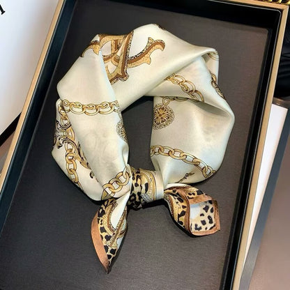 Women's Square Neck Protection Scarf Thin Scarf