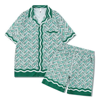Beach Men And Women Short Sleeve Shirt Outfit